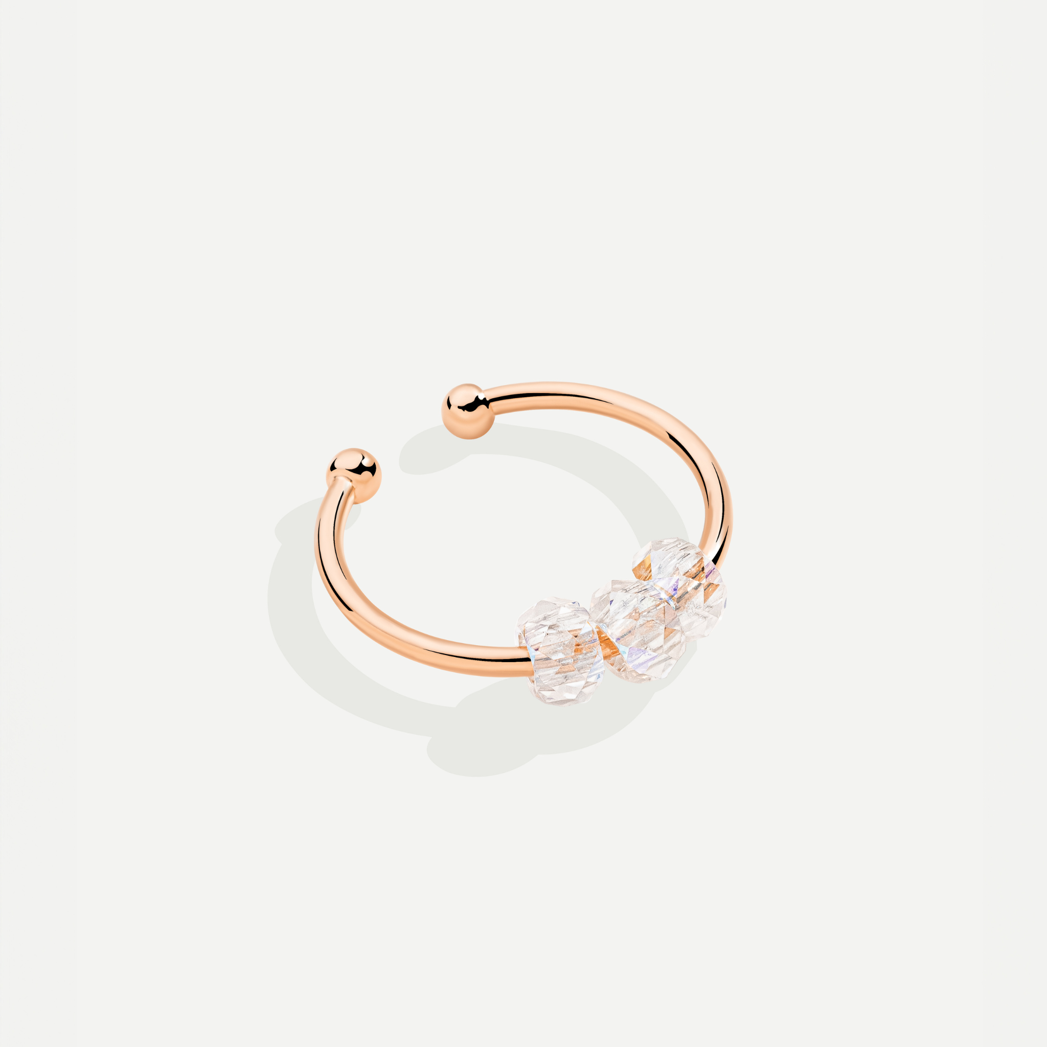 Bague Crysta Trio Or Rose